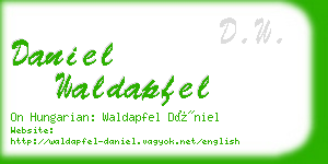 daniel waldapfel business card